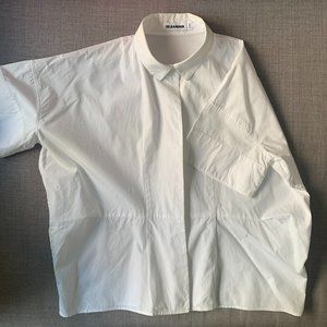 JIL SANDER -  button-down white shirt